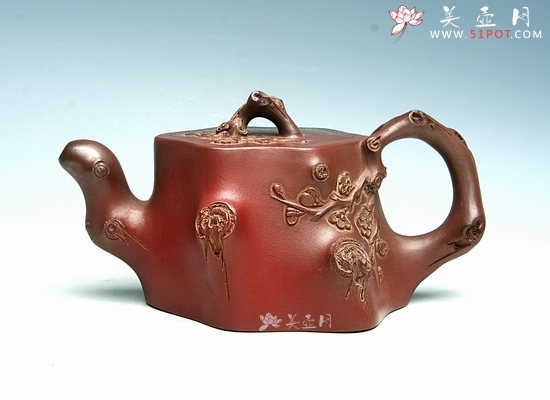 紫砂壶工艺艺术师华建国作品梅桩 泥料 美壶网