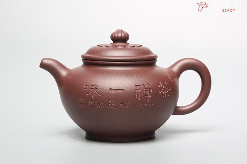 紫砂壶图片：秋菊 著名书法家林筱之书画 - 宜兴紫砂壶网