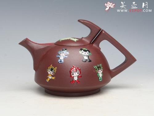 紫砂壶图片：奥运壶・冲 - 宜兴紫砂壶网