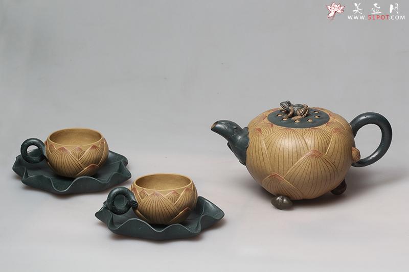 紫砂壶图片：荷花套壶 - 宜兴紫砂壶网
