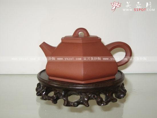 紫砂壶图片：六方石瓢 - 宜兴紫砂壶网