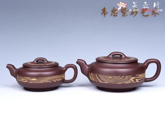 紫砂壶图片：绞泥汉韵 - 宜兴紫砂壶网