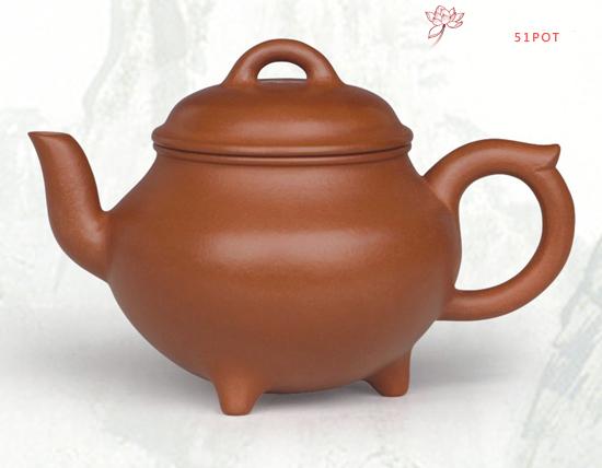 紫砂壶图片：三脚壶 容量：10... - 宜兴紫砂壶网