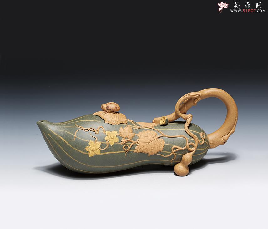 紫砂壶图片：丝瓜壶 - 宜兴紫砂壶网