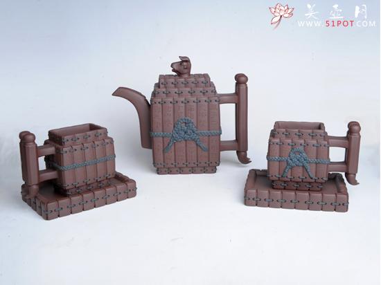 紫砂壶图片：作战篇――第二篇  泥料：紫泥  ... - 宜兴紫砂壶网