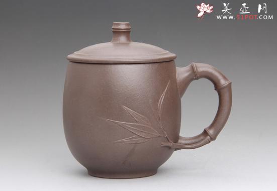 紫砂壶图片：紫泥盖杯 - 宜兴紫砂壶网