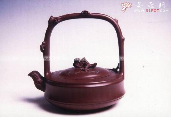 紫砂壶图片：三友提梁 - 宜兴紫砂壶网