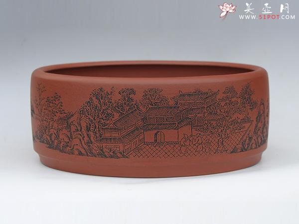 紫砂壶图片：陶刻水洗 - 宜兴紫砂壶网