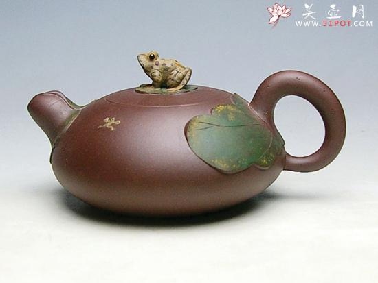 紫砂壶图片：蛙趣壶 - 宜兴紫砂壶网