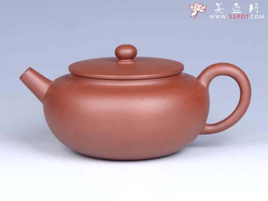 紫砂壶图片：- 玉扁底槽清 - - 宜兴紫砂壶网