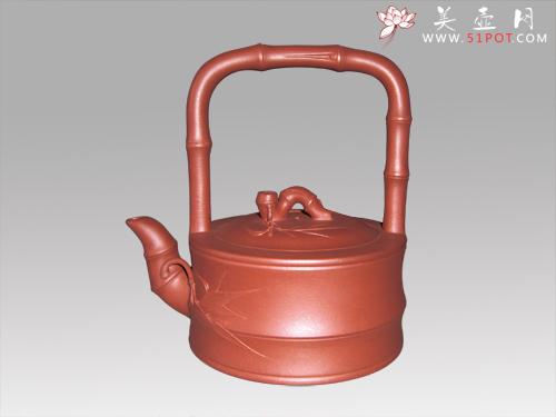 紫砂壶图片：竹节提梁 - 宜兴紫砂壶网