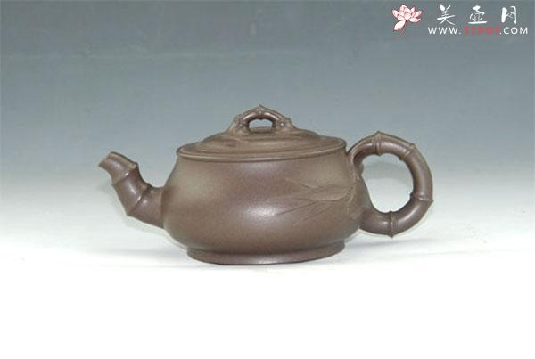 紫砂壶图片：扁圆柱节 - 宜兴紫砂壶网