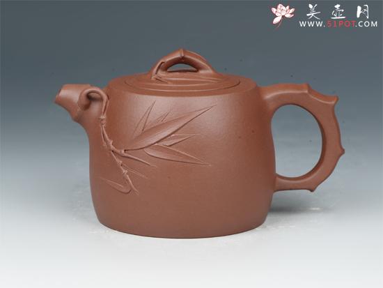 紫砂壶图片：竹节井栏 - 宜兴紫砂壶网