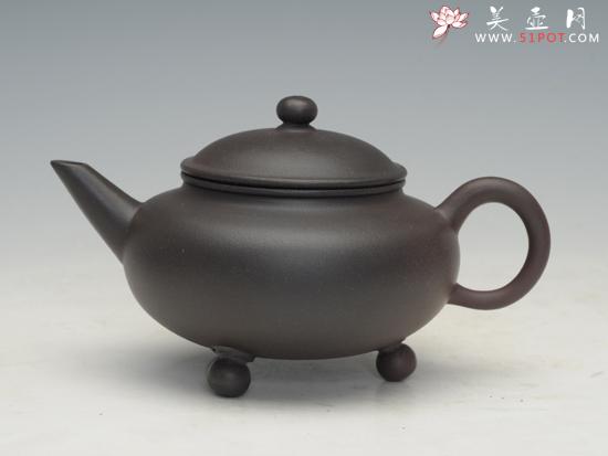 紫砂壶图片：三脚水平 - 宜兴紫砂壶网
