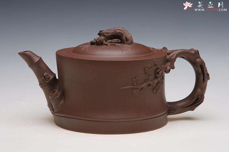 紫砂壶图片：松竹梅壶 - 宜兴紫砂壶网