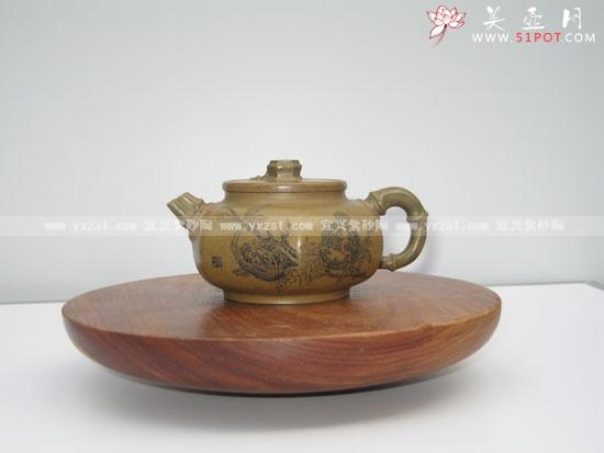 紫砂壶图片：面面俱到（三根竹子系列） - 宜兴紫砂壶网