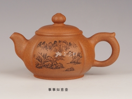 紫砂壶工艺艺术师许志健作品事事如意 泥料 美壶网