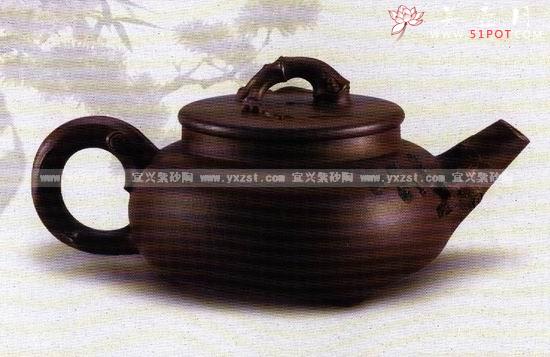 紫砂壶图片：岁寒三友4 - 宜兴紫砂壶网