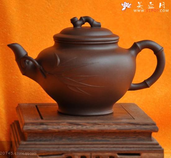 紫砂壶图片：笑樱竹节 - 宜兴紫砂壶网