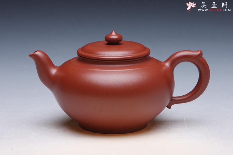 紫砂壶图片：笑樱壶 大红袍 - 宜兴紫砂壶网