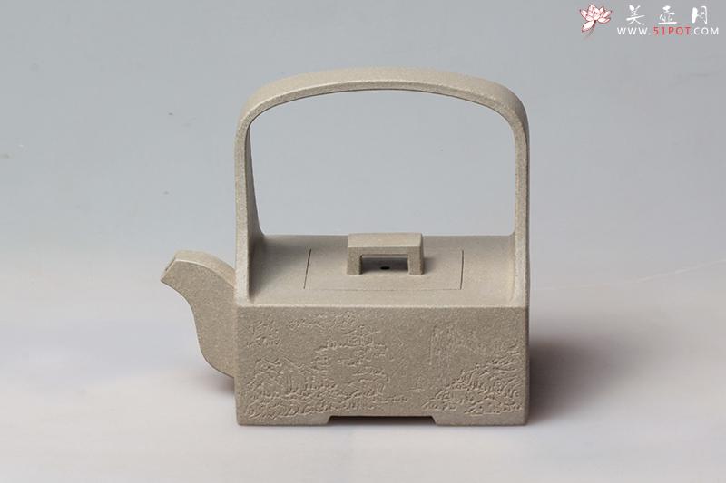 紫砂壶图片：提梁玉璧壶 - 宜兴紫砂壶网