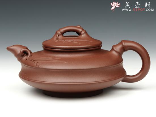 紫砂壶图片：双线竹 - 宜兴紫砂壶网