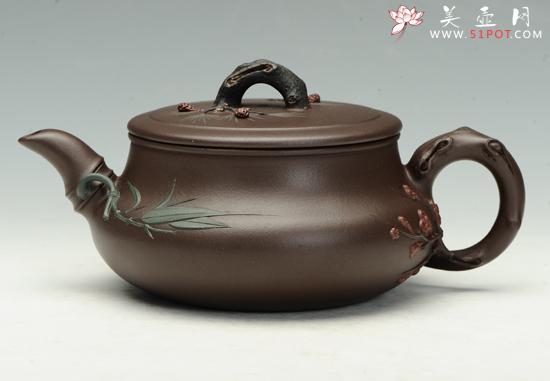 紫砂壶图片：岁寒三友 - 宜兴紫砂壶网