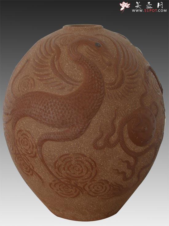 紫砂壶图片：龙凤祥云 - 宜兴紫砂壶网