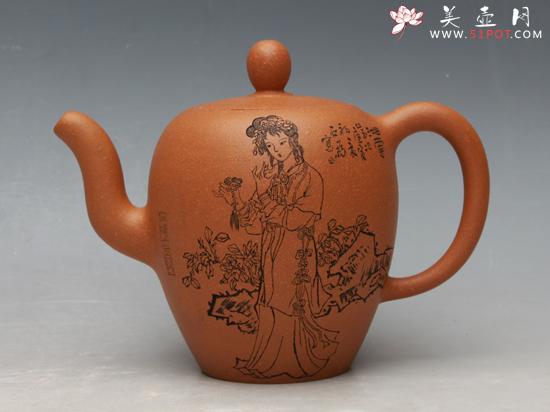 紫砂壶图片：中国古典名著《红楼梦》之十二金钗 - 宜兴紫砂壶网