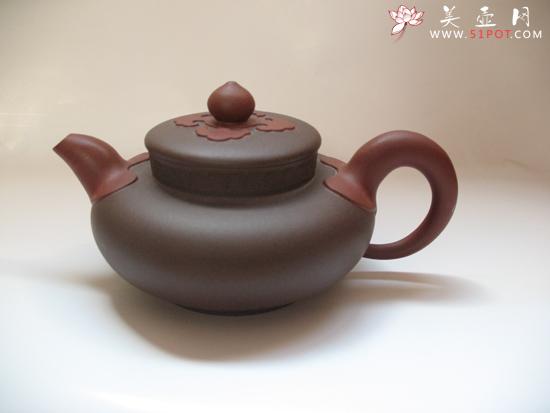 紫砂壶图片：双色如意 - 宜兴紫砂壶网