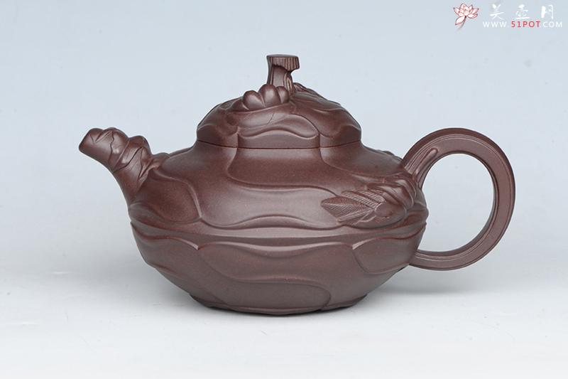 紫砂壶图片：风卷葵壶 - 宜兴紫砂壶网
