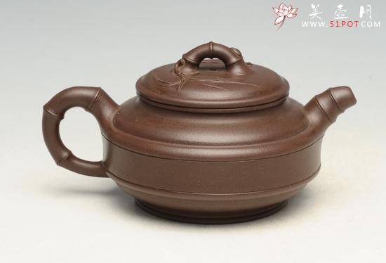 紫砂壶图片：竹鼓2   260cc - 宜兴紫砂壶网