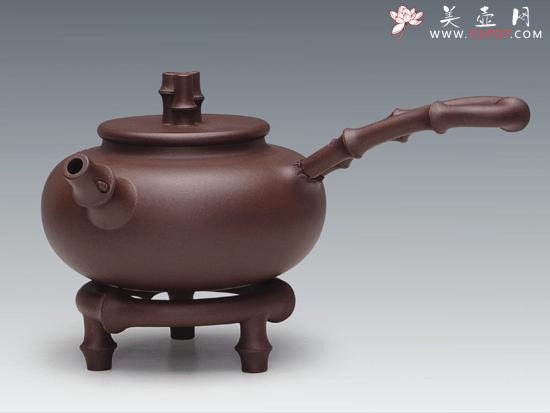 紫砂壶图片：竹外风情系列二 - 宜兴紫砂壶网