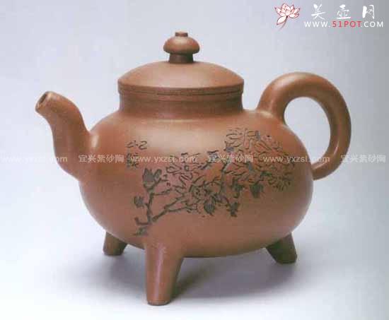 紫砂壶图片：世纪大力神壶 - 宜兴紫砂壶网