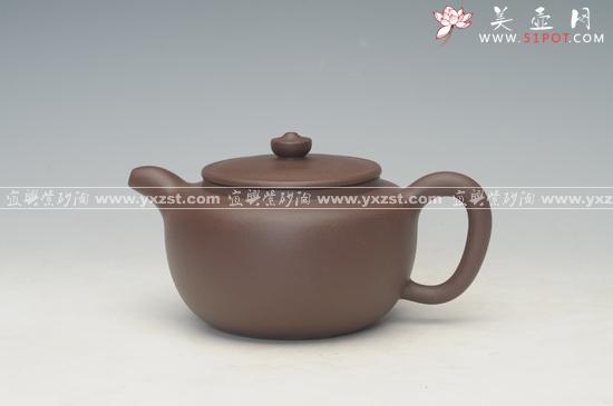 紫砂壶图片：平盖莲子 - 宜兴紫砂壶网