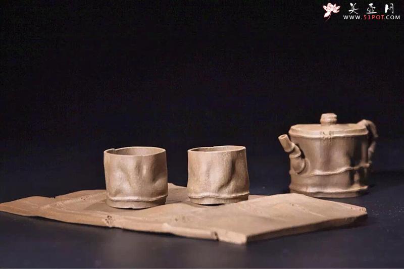 紫砂壶图片：秀竹套壶 - 宜兴紫砂壶网