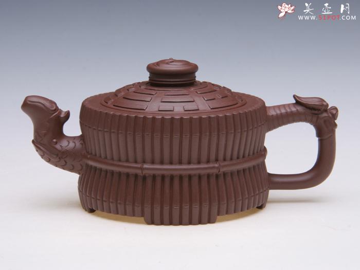 紫砂壶图片：龙头一捆竹 - 宜兴紫砂壶网