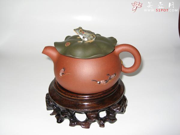 紫砂壶图片：荷花青蛙 - 宜兴紫砂壶网