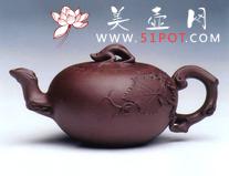 紫砂壶图片：鲤尤葡萄 - 宜兴紫砂壶网