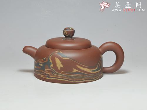 紫砂壶图片：宝   鼎  300CC  绞泥 - 宜兴紫砂壶网