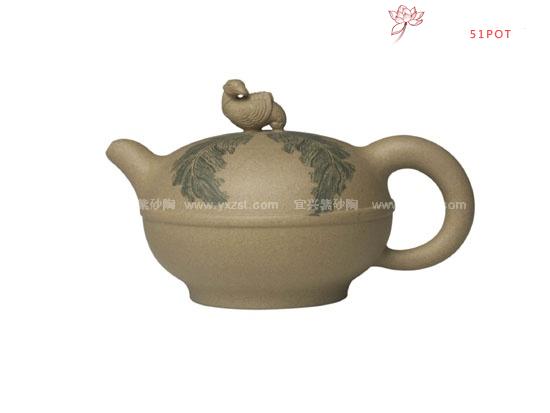 紫砂壶图片：天鸡 - 宜兴紫砂壶网