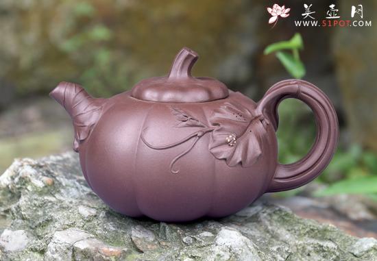 紫砂壶图片：南瓜 - 宜兴紫砂壶网