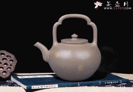 紫砂壶图片：吴径提梁 - 宜兴紫砂壶网