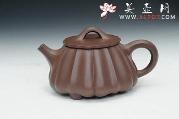 紫砂壶图片：菱形石瓢（吉祥制） - 宜兴紫砂壶网