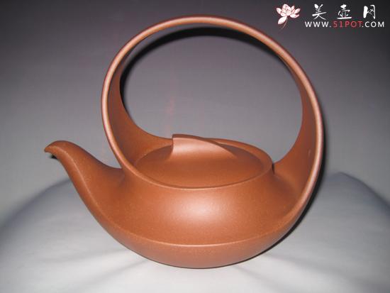 紫砂壶图片：曲壶 800CC - 宜兴紫砂壶网