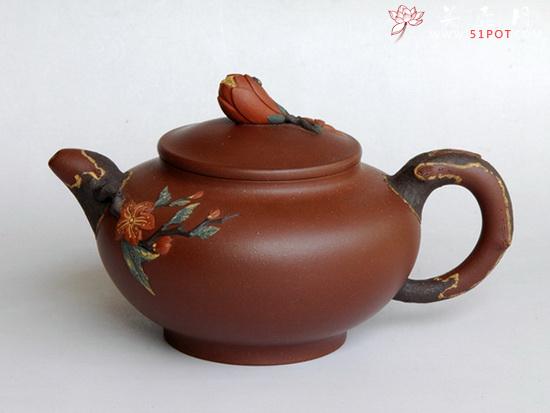 紫砂壶图片：迎春花14 - 宜兴紫砂壶网