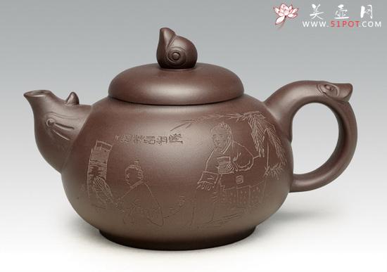 紫砂壶图片：凤鸡 副本 拷贝 - 宜兴紫砂壶网