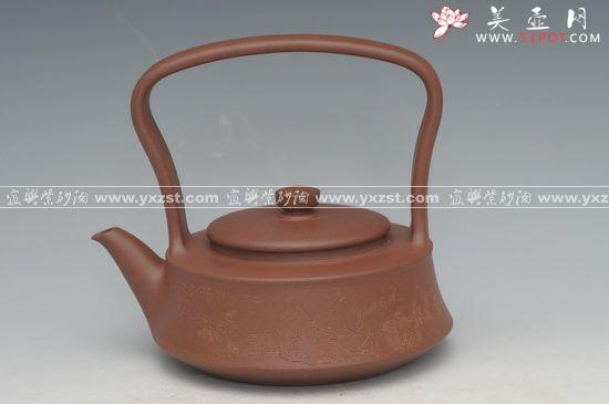 紫砂壶图片：心意提梁 - 宜兴紫砂壶网