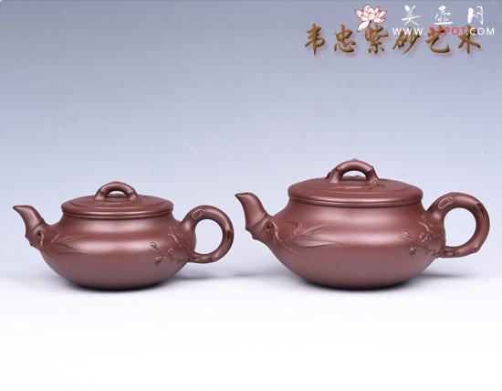 紫砂壶图片：青梅竹马 - 宜兴紫砂壶网