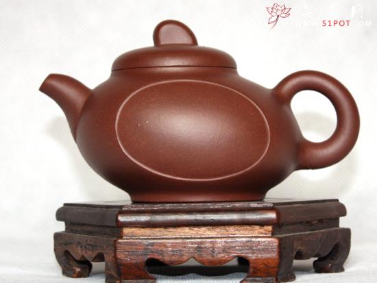 紫砂壶图片：底槽青 奔月壶 - 宜兴紫砂壶网